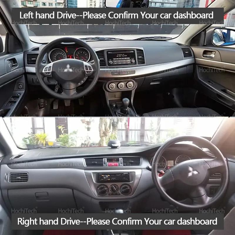 For Mitsubishi Lancer 9 GLX Ninth Generation 2008- Car Dashboard Cover Avoid Light Pad trument Platform Cover Mat Carpet