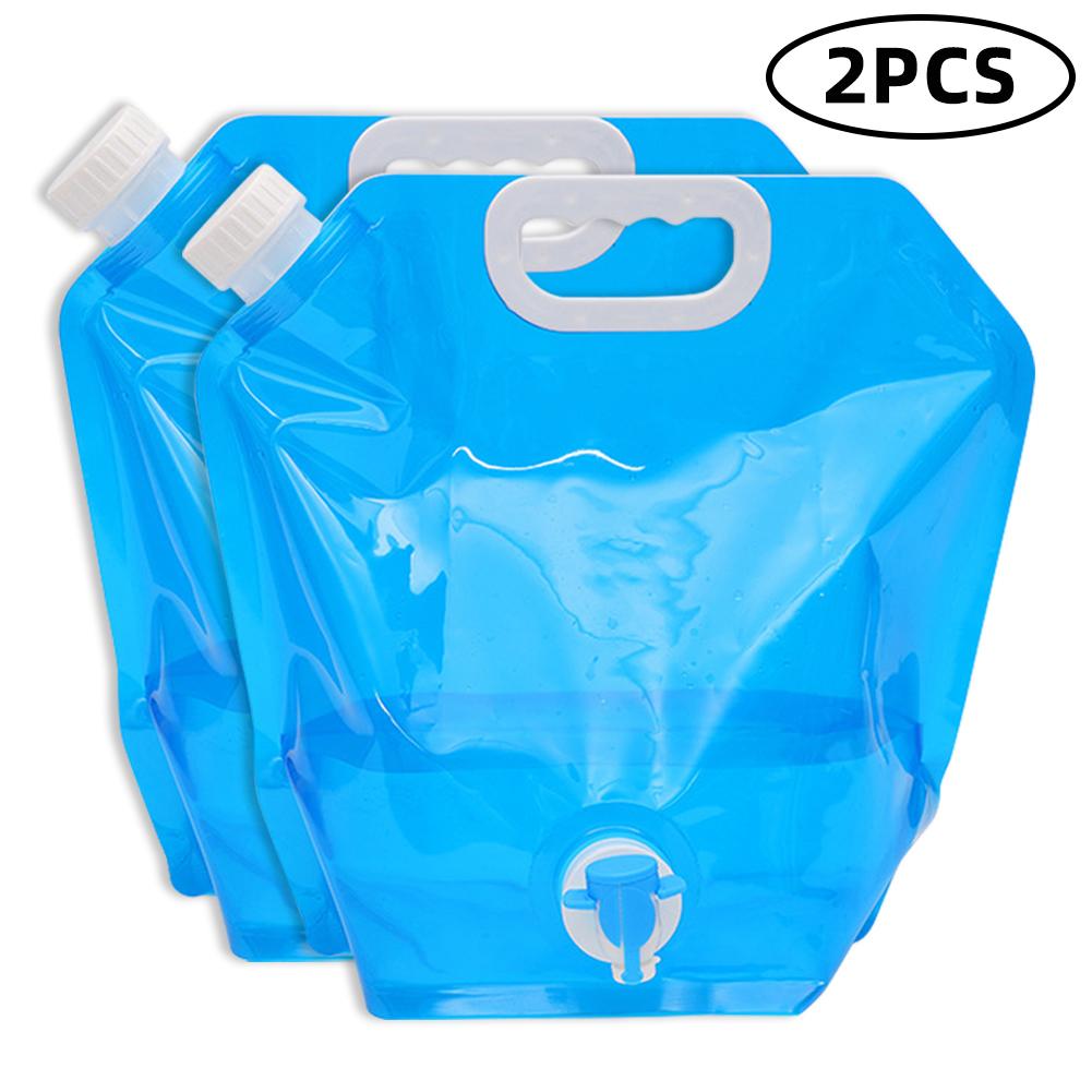 

Water Storage Bag Foldable Bag 2 Pcs 10L Large Capacity with Food Grade Portable No Leakage for Camping Hiking Outdoors 2 Pcs синий