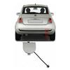 1PCS Rear Bumper Towing Eye Cover For Fiat 500 2007-2012 Full Chrome 735455393 New Auto Accessories