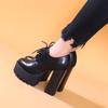 Women's Fleece-Lined Chunky Heel Platform Winter Shoes