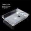 Transparent Acrylic Rectangular Cold Dish Display Tray for Spicy Hot Pot and Vegetables