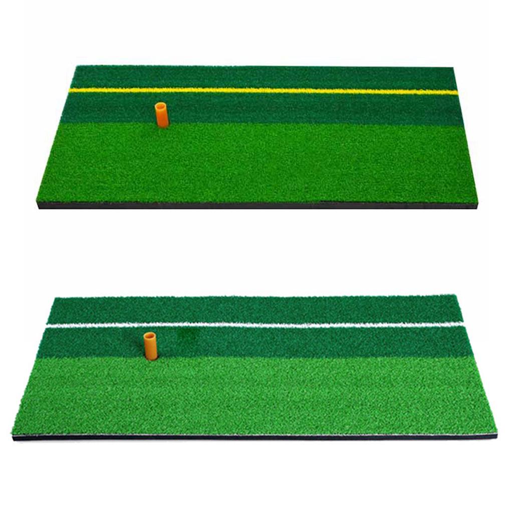 Indoor Golf Practice Mat 60x30cm - Non-Slip Base, Marking Lines Turf for Backyard Training Equipment