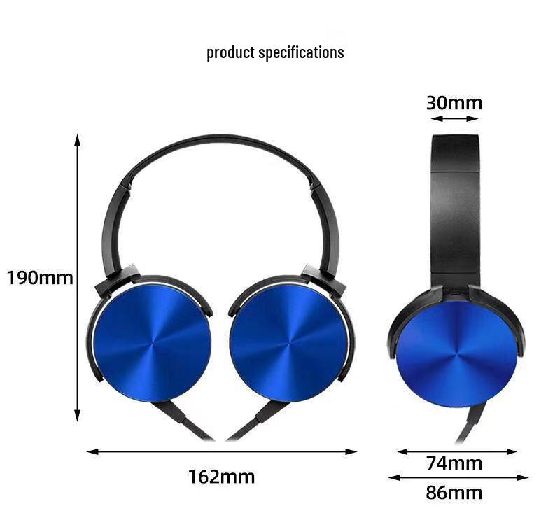 Over-Ear Wired Headphones with Microphone for OPPO, Huawei, Vivo Devices and Computers - Ideal for K-Song Gaming Sessions