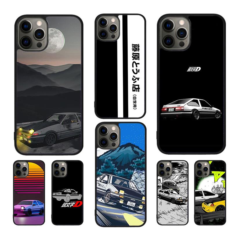 Initial D Mobile Phone Cases Cover For iPhone 17 Air 16e 15 14 12 13 11 Pro MAX apple Plus Coque