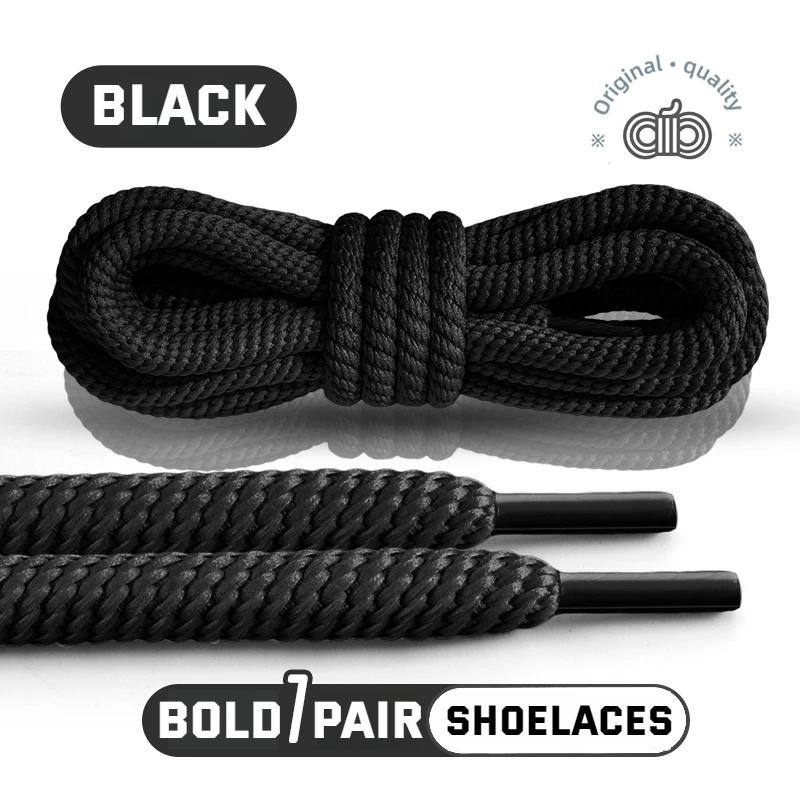 8MM Round Threaded Shoe Laces for Sneakers Thickened Shoelaces - Boots Precision Compilation Non Fading Accessories Shoestring