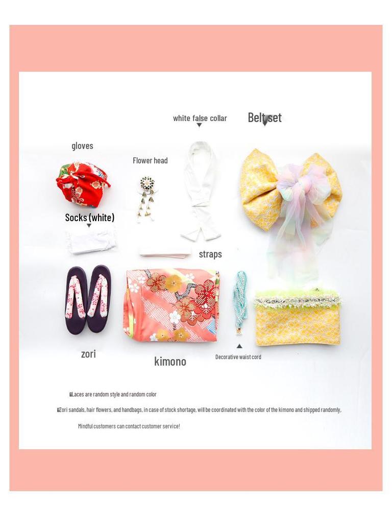 Set Kimono de Vizită Formal Tradițional Japonez pentru Femei pentru Călătorii și Nunti