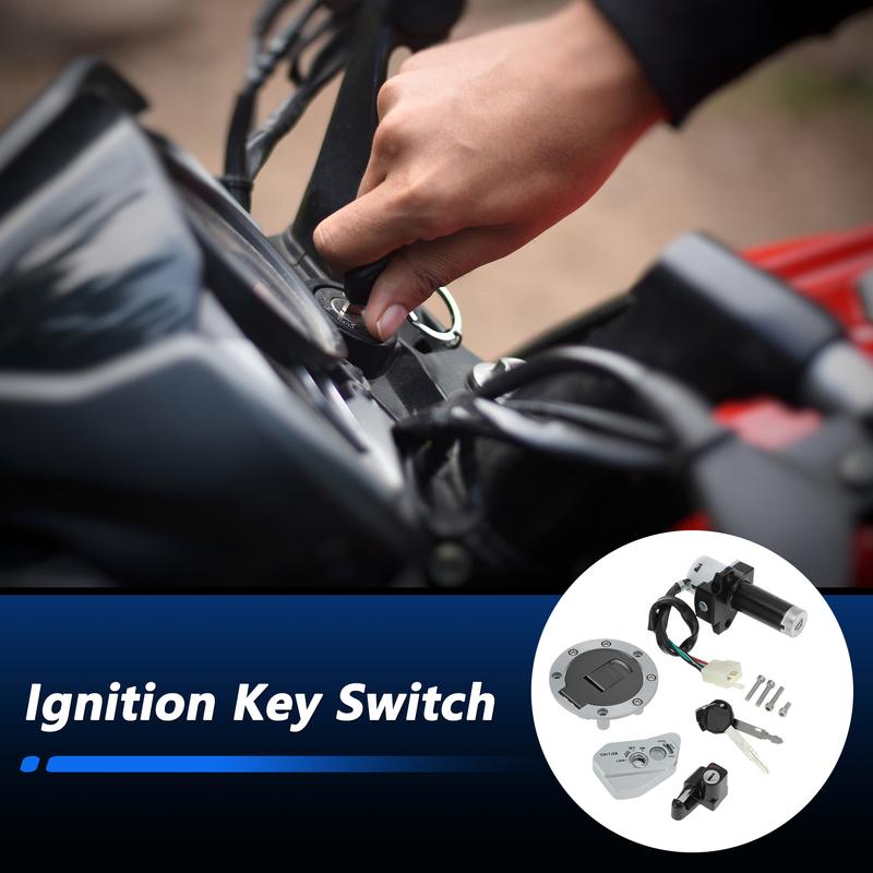 X Autohaux Motorcycle Ignition Key Switch Set for Hawk 250 for TBR7, Key Switch Lock