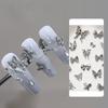10Pcs Silver Alloy Nail Art Bow Charms Accessories Parts For Manicure Decorate Retro Nails Decoration Design Supplies