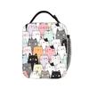 Cat Land Kawaii Pet Animals Lunch Bag Picnic Lunch Box For Men Fashion Designer Tote Food Bags Oxford Convenient Cooler Bag