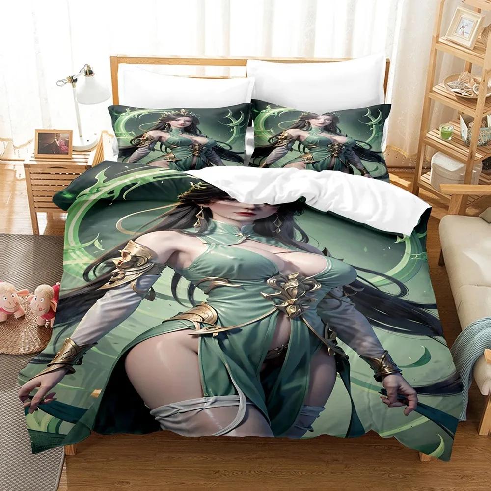 Sexy 3D Beauty Bedding Set Bed Cover Set Lovers Bedding Kids Luxury King Size Comforter Bedding Sets Queen Duvet Cover Set