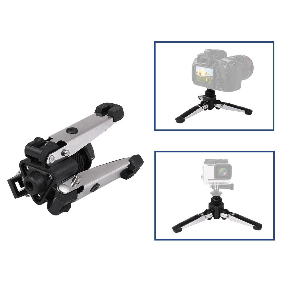 Universal Three-Jaw Portable Monopod Projector & Phone Stand with Fill Light.