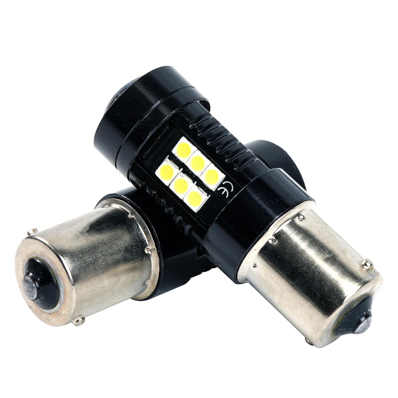 

2 шт. P21W светодиодные лампы дневного света Drl для VW Polo Mk5 Gti 6R Passat B7 P21W светодиодные Canbus Ba15s дневные фары белого цвета