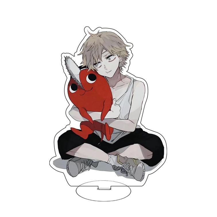 

15см Аниме Человек-бензопила Акриловая подставка Фигурка Игрушка Макима Хаякава Аки Фигурки Настольное Украшение для Дома 15cm