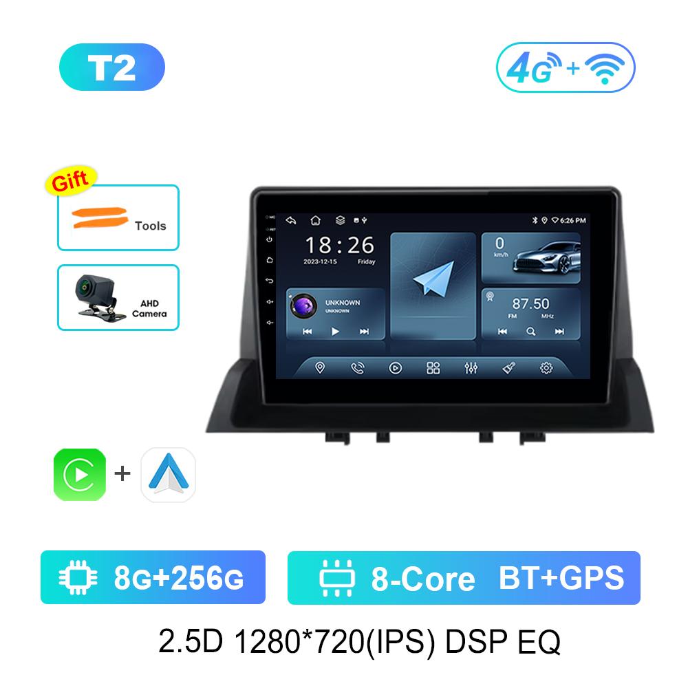 Bluetooth WiFi 9'' pentru Mazda 6 2002 - 2008 Android Auto Player Video Multimedia Auto Carplay Navi GPS Ecran Tactil Unitate Principală 4G