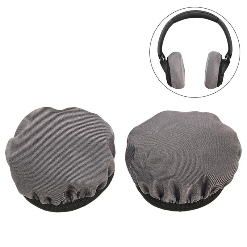 Universal Fit Headphone Dust Covers Reusable Fabric Ear Cups Ear Covers for Aviation, Gaming, and Racing Headsets