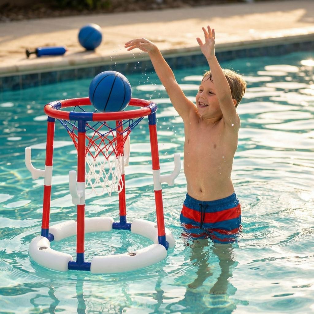 Water Basketball Hoop, Swimming Pool And Beach Children's Interactive Water Basketball And Water Play Toys, Outdoor Sports Toys