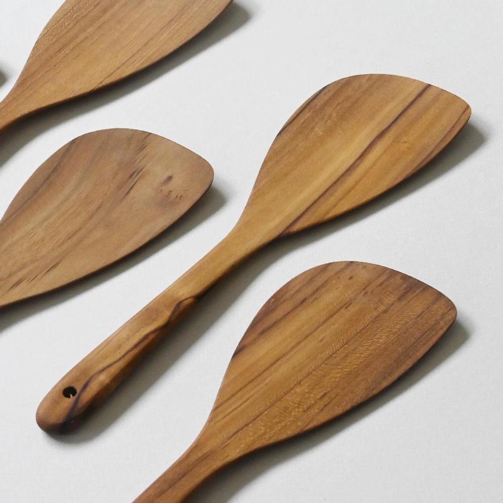 

Romwood Indiantique Wooden Round Spatula Turner