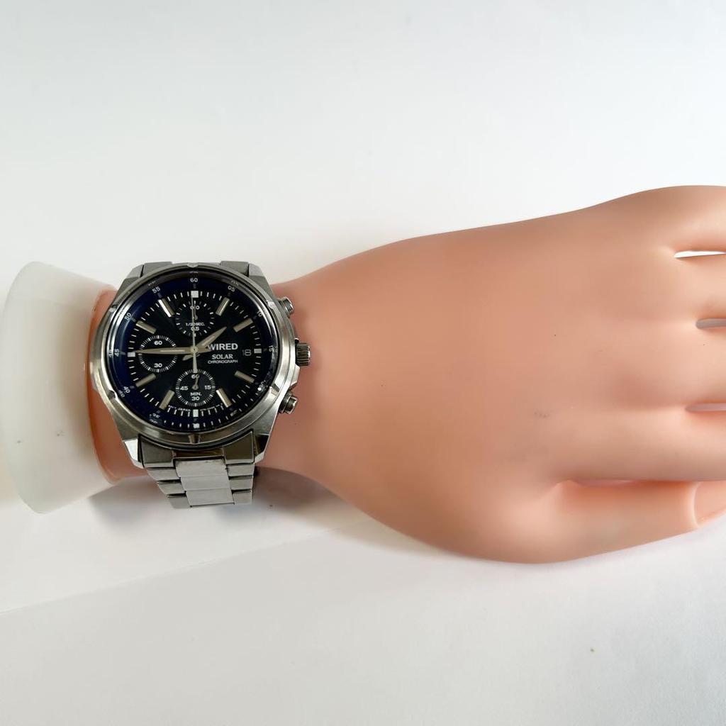 [USED] Working WIRED V176-0AB8 Chronograph Solar SEIKO