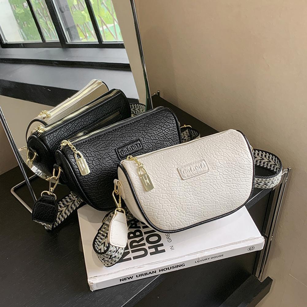 Solid PU Leather Shoulder Bag Fashion Designer Handbags Messenger Bags For Women Casual Crossbody Bags