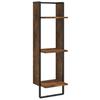 VidaXL Étagère murale 3 niveaux chêne fumé 30x25x100cm bois ingénierie 836305