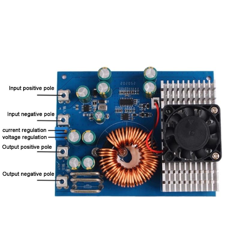 1000W 50A zu Konverterplatine Breit 25V 90V Eingang Einstellbar 2,5V 50V Ausgang Stabil Niedrig Einfache Installationen für DIY-Projekt