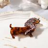 Large Dachshund Hair Claw Animals Acetate Grab Clip Fashion Sausage Dog Hair Clip  Female