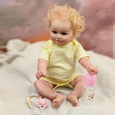 49cm Washable Maddie Reborn Baby Girl With Rooted Hair Full Body Vinyl Painted Skin Visible Veins Lifelike Newborn Baby Doll