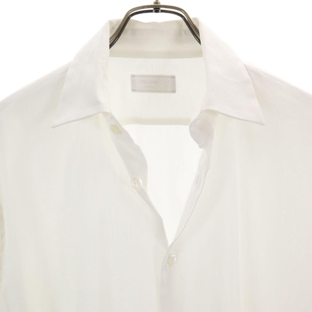 PRADA made in Italy Long sleeve shirt 41 white Men's Used