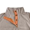 Herren Outdoor Kord Casual Stehkragen Langarm Sweatshirt Sportjacken