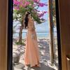 Geburtstag Leichtes Kleid Damen Strandurlaub Strandkleid Hochwertiges Kleid Kann für Partys getragen werden