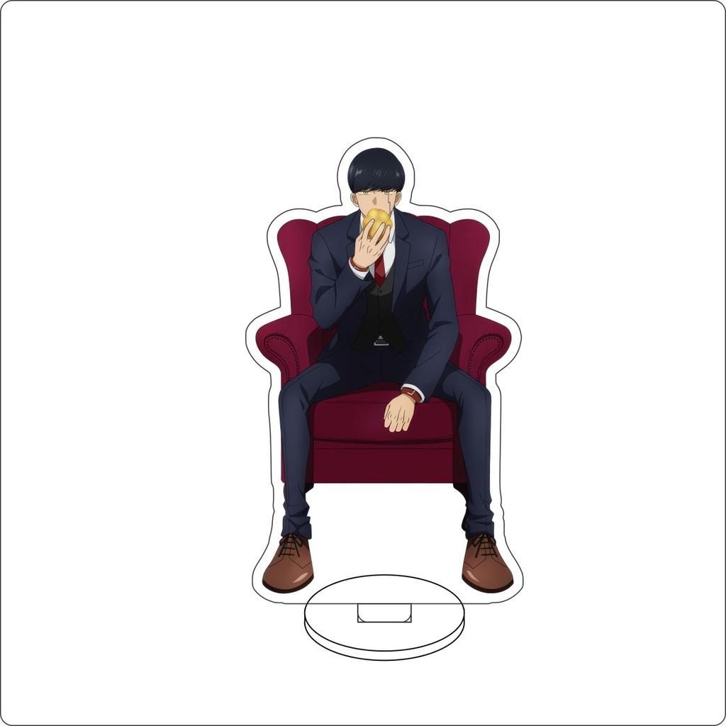 10CM Anime Mashle: Magic and Muscles Figure Stand Model Mash Burnedead/Lance Crown Cute Desk Decor Standing Sign Gifts