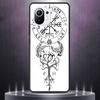 Tempered Glass Case For Xiaomi Mi Poco X3 NFC 11 Ultra Note 10 Lite 10T Pro F3 9T 11i M3 Shell Phone Cover Viking Vegvisir Logo