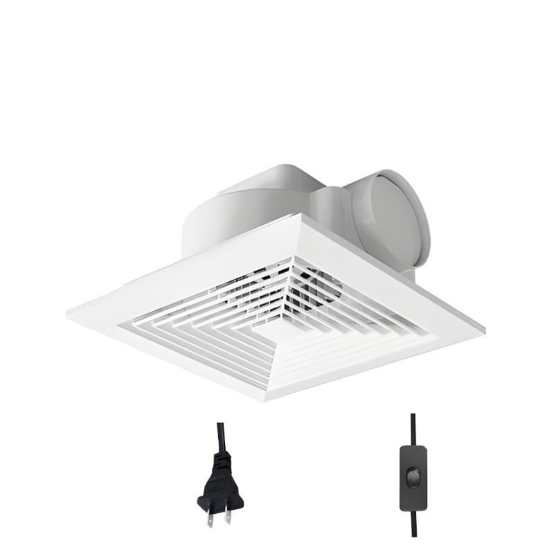8 Size Bathroom Ventilation Fan Peaceful Operation 150m³ H Capacity Ideal For Bathroom And Garage
