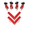 Complete Square Corner Clamp 90 Degree Woodworking Carpentry Fixing and Clamping Aluminum Alloy Set, Kit, L-Shaped, Square, Fixture, Tool, (100mm)