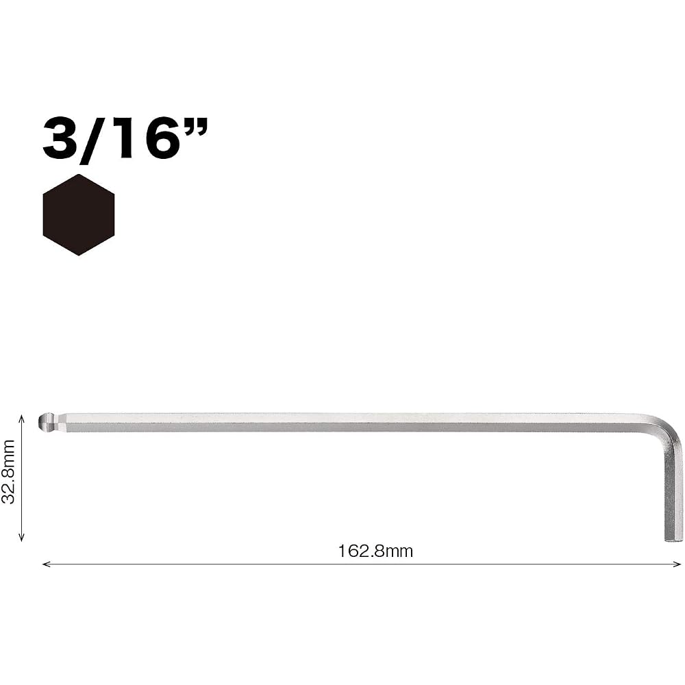 VESSEL (VESSEL) hex bar ball point L type wrench long type 3/16 inch 8300BP-LIN