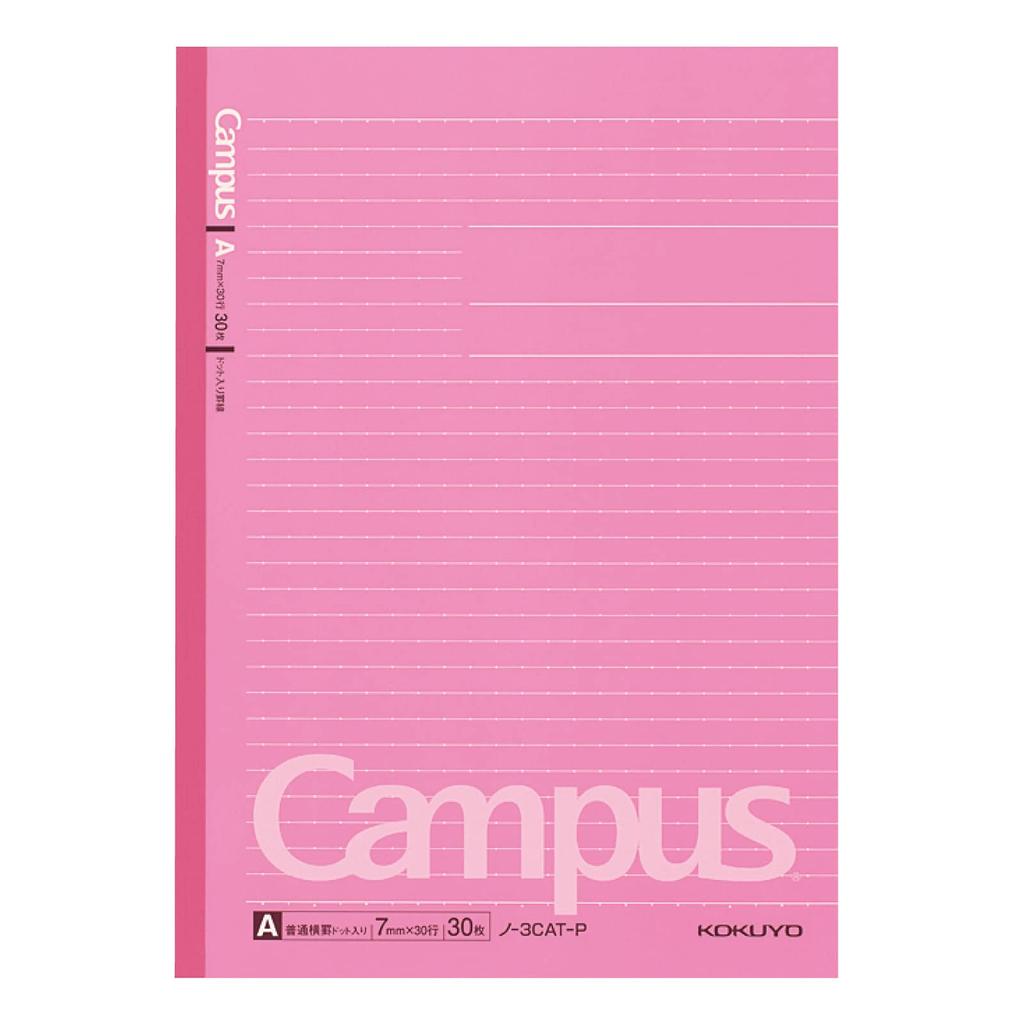 KOKUYO Campus B5 30 Set of 10 Notebook, size, A-ruled, sheets, Pink, (Model No. 3CAT-PX10)