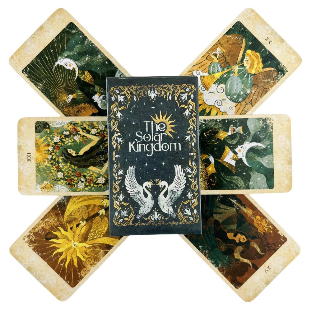 Le Carte dei Tarocchi del Regno Solare Un Mazzo da 86 Carte Oracolo Edizione Divinazione Inglese Giochi da Tavolo