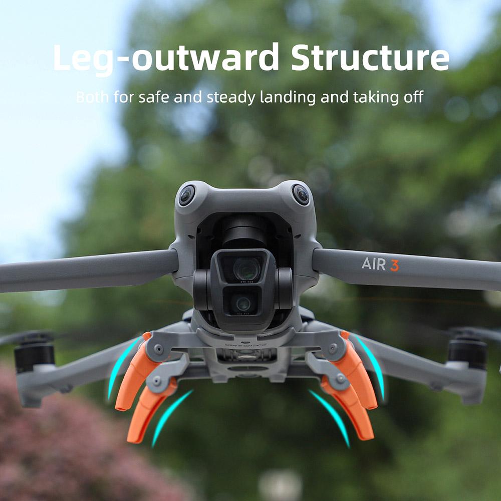SUNNYLIFE A3S-LG909 For DJI Air 3S/Air 3 Plastic Landing Gear Foldable Drone Heighten Landing Stand