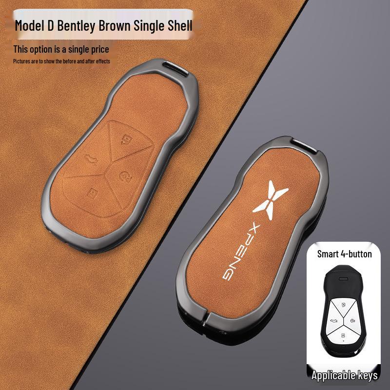 Premium Car Key Case & Chain for Xiaopeng P7, G6, P7i, P5, G3, G3i, G9 Models