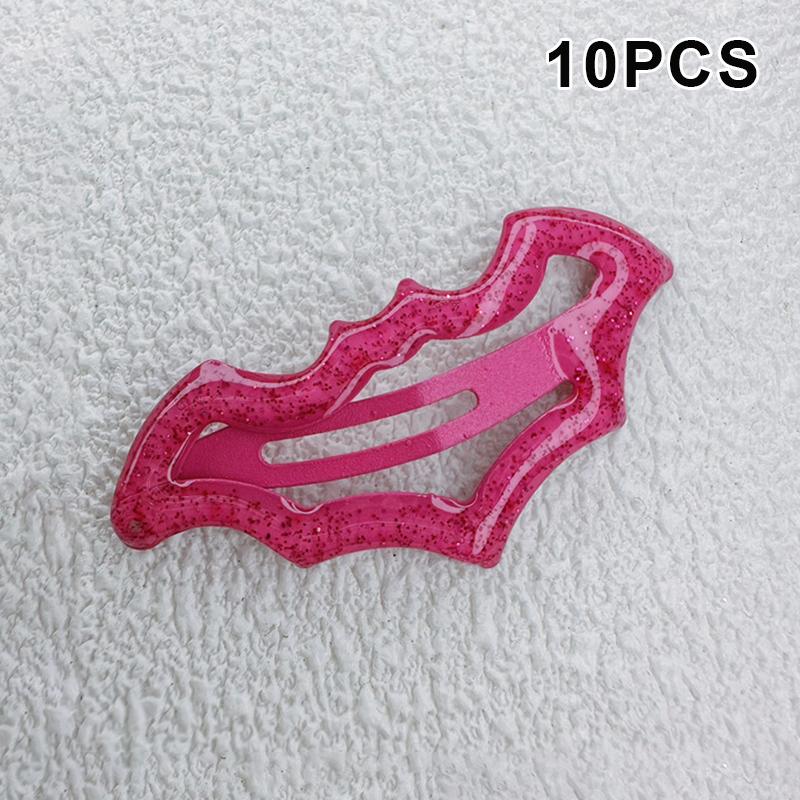 10Pcs Halloween Bat Hairpins Set Multi-Color Cute  Accessories For Women Girls Party Hair Styling Essentials Ideal Gift