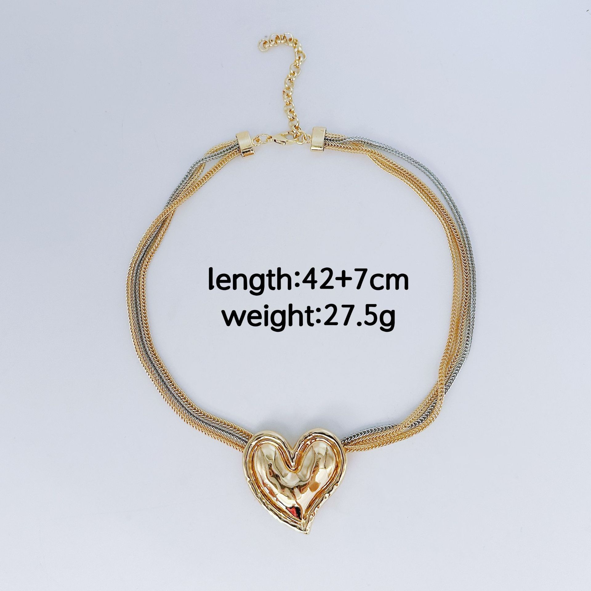 

Ожерелье Wind Love, женское металлическое ожерелье высокой моды, большое ожерелье Love Personality