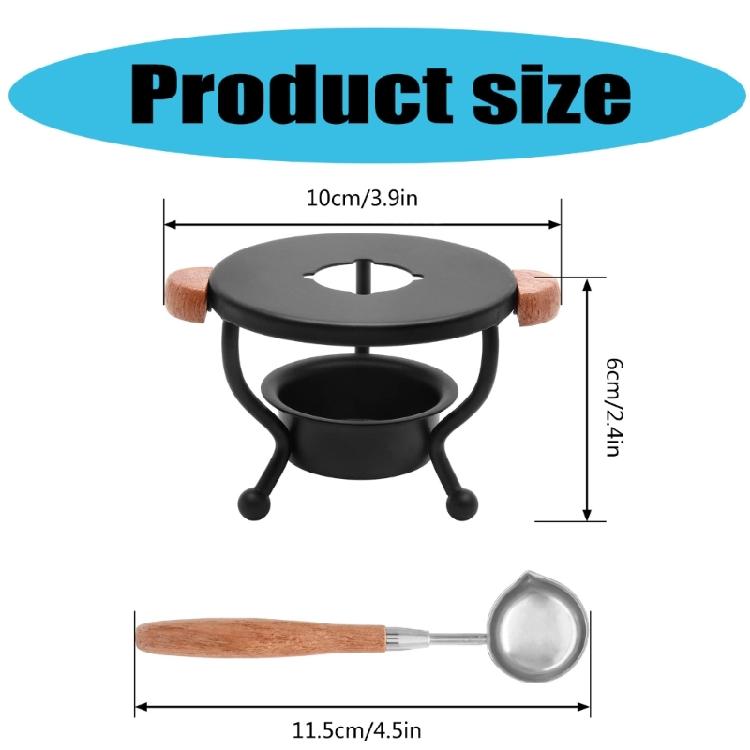 Wax Seal Warmer Wax Seal Furnace Sealing Wax Set with Spoon Wax Melting Pots for Wax Beads