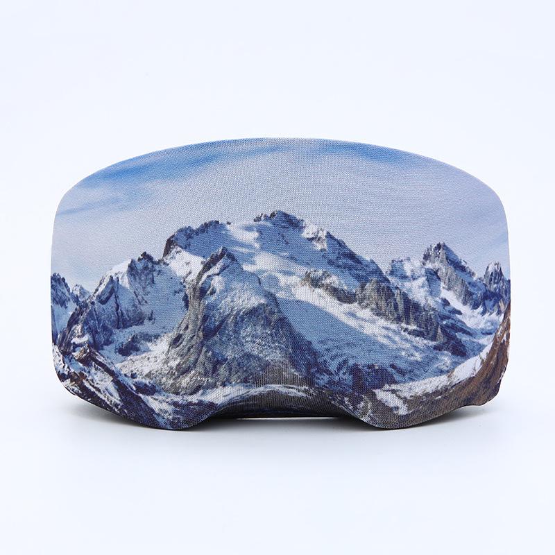 Ski and snowboard goggles protective case, portable storage, spherical snow goggles, anti-scratch lens cloth/Ski goggles cover