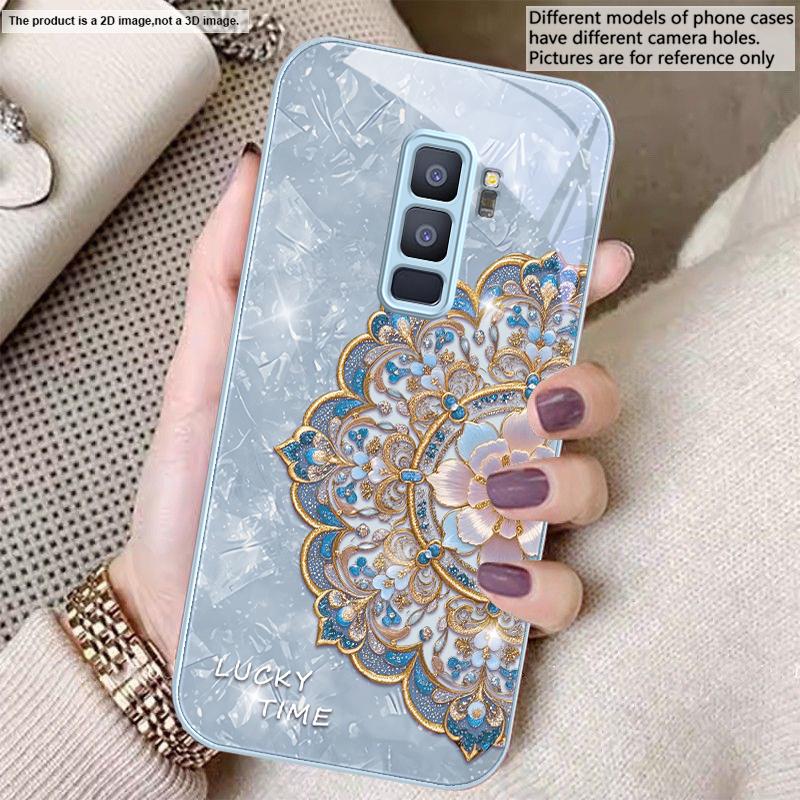 Pachnąca Złota Mandala Na Samsung S26 S22 S8 S9 S10 S20 Ultra S21 Pro S22 Plus S23 FE S24Ultra S25 Edge S24+ Szklane Etui Na Telefon