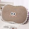 Memory Foam Dopamine Stripes Pillow With Cute Big Eyes For Office Napping And Lounge Comfort