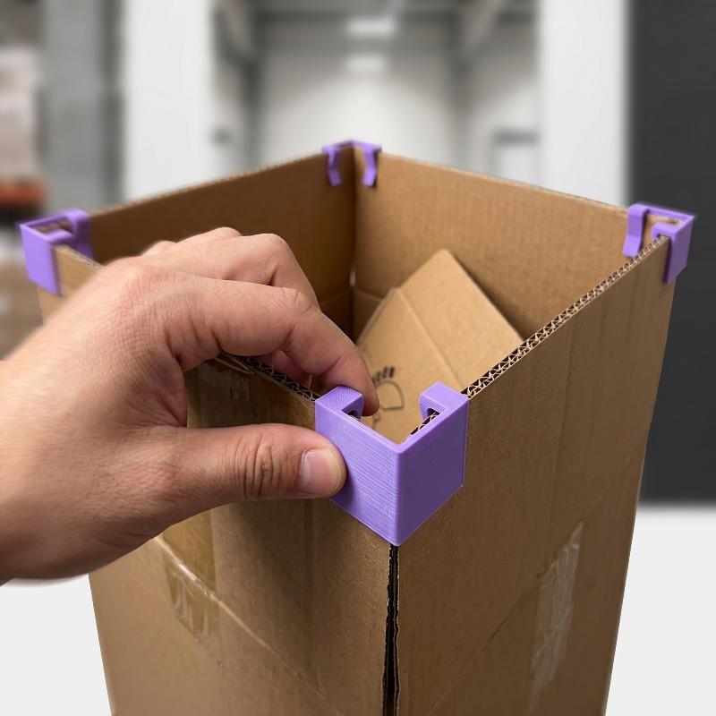 Right Angle Carton Edge Reinforcement Clips Durable Corrugated Box Corner Fixing Clamps for Warehouse Bulk Packing Use