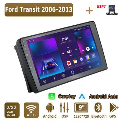 Autorádio Android Carplay pro Ford Transit 2006-2013 Multimediální přehrávač Hlavní jednotka Stereo GPS Navigace BT WIFI 2+32GB