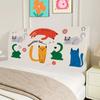 Cute Bed Headboard Cover for Queen King Bed Headboard Slipcover Covers, Dustproof Protector Stretch Cover for Upholstered