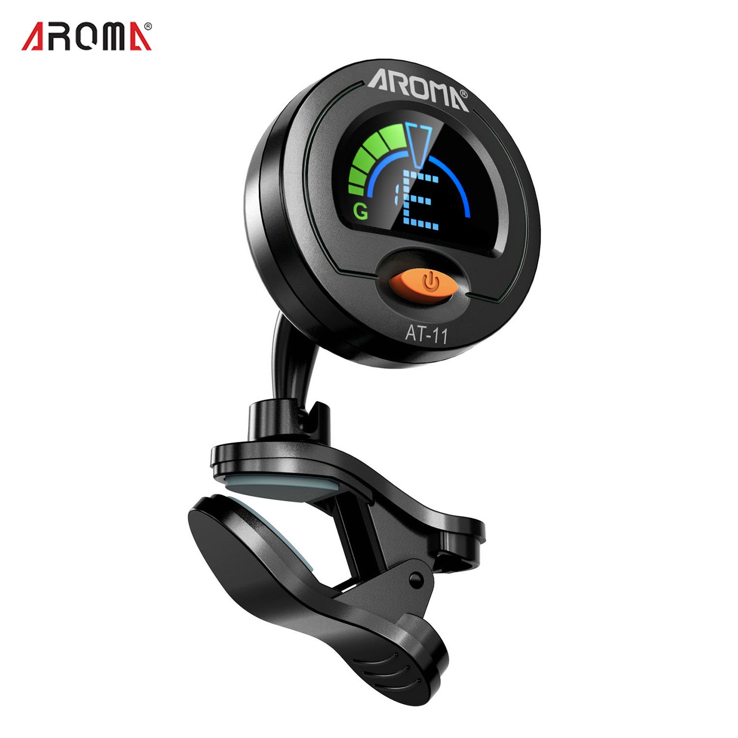 

Цветной экран тюнера AROMA AT-11 для хроматической гитары бас укулеле скрипка