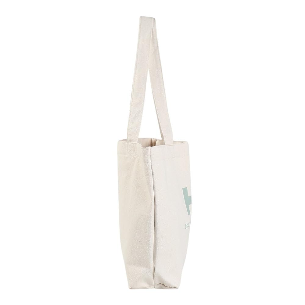 Organic Cotton Logo Tote M Haze Green